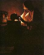 Georges de La Tour The Repentant Magdalen Norge oil painting reproduction